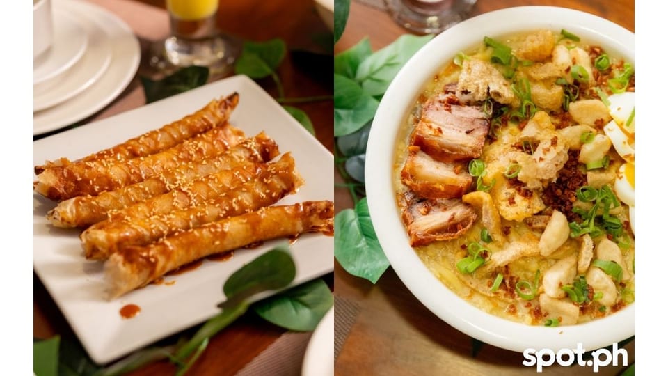 Palm Beach Resort turon and lugaw